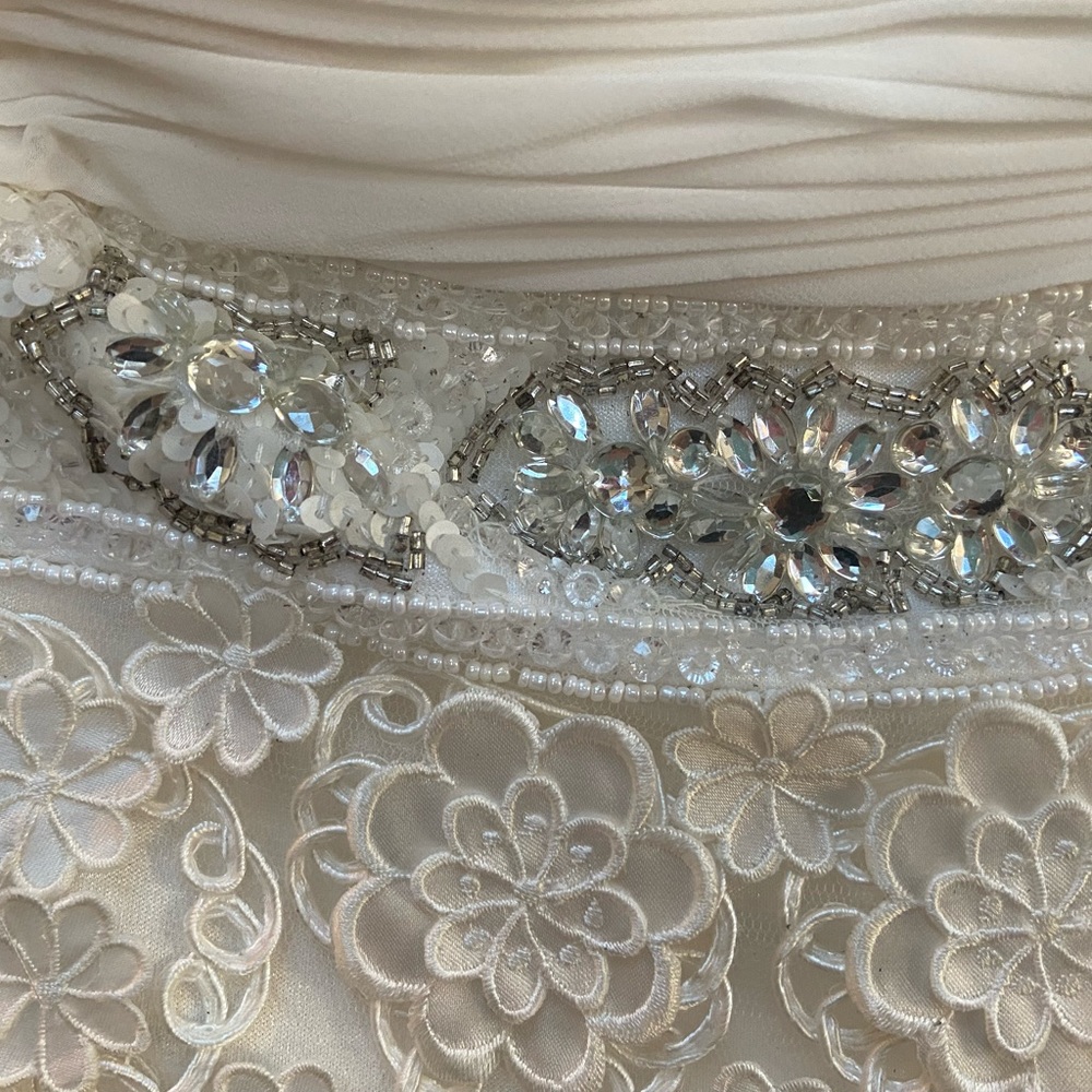 Formal white lace cocktail dress, Size 6, Sue Wong Nocturne - Picture 3 of 10